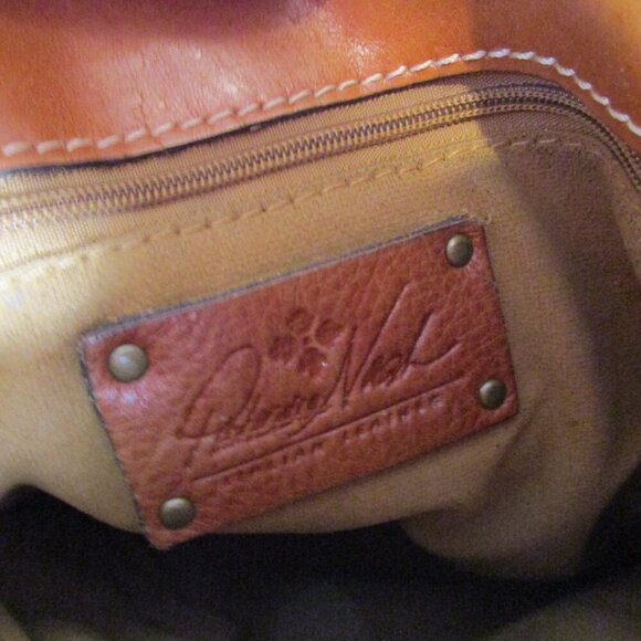 Patricia Nash Venezia Pouch Leather Canvas Floral Tote Posh Party Host Pick VGUC - Picture 12 of 15